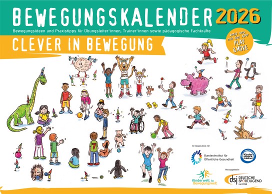 Deutsche Sportjugend: Bewegungskalender 2026 kostenlos bestellen