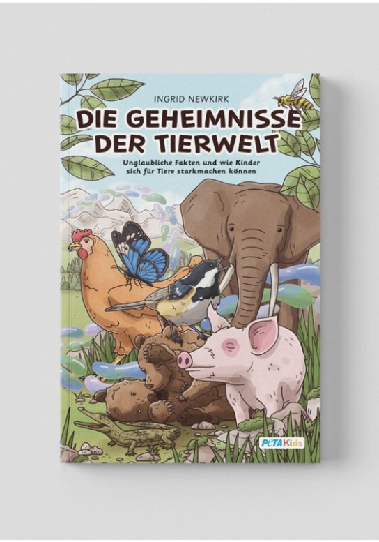 PETA: Kostenloses Kindersachbuch - Die Geheimnisse der Tierwelt