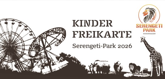 Serengeti Park: Kinderfreikarte 2026