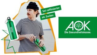 AOK: gratis Trinkflasche
