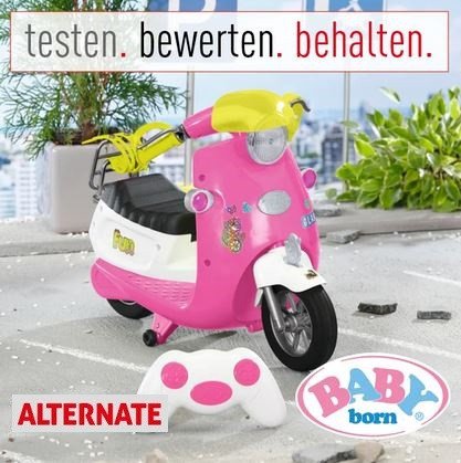 ALTERNATE: ZAPF Creation BABY born City RC Scooter - 5 Tester gesucht ALTERNATE: ZAPF Creation BABY born City RC Scooter - 5 Tester gesucht