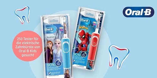 dm Drogerie: 250 Tester für elektrische Kinderzahnbürsten von Oral-B gesucht dm Drogerie: 250 Tester für elektrische Kinderzahnbürsten von Oral-B gesucht