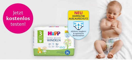 HiPP: Babysanft Extra Weiche Windeln - Testfamilien gesucht HiPP: Babysanft Extra Weiche Windeln - Testfamilien gesucht