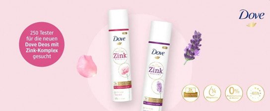 dm Drogerie: 250 Tester für Deo von Dove gesucht dm Drogerie: 250 Tester für Deo von Dove gesucht