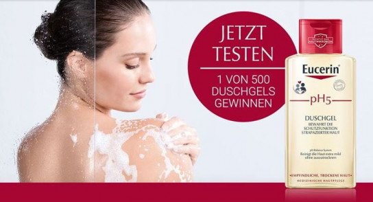 Eucerin: pH 5 Duschgel - 500 Produkttester gesucht Eucerin: pH 5 Duschgel - 500 Produkttester gesucht