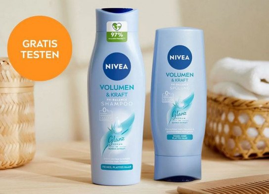 NIVEA: 500 Tester für Volumen & Kraft Haarpflegeprodukte gesucht