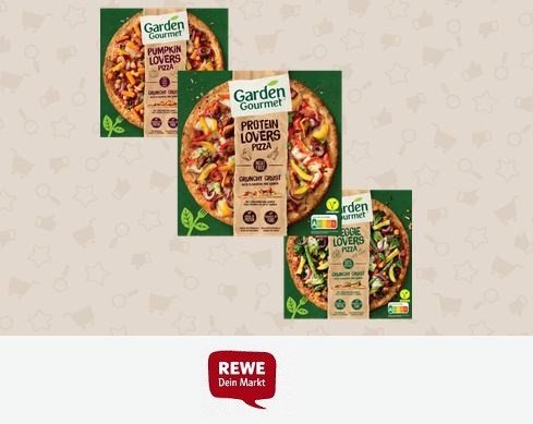 REWE: Garden Gourmet Pizza - 3.000 Produkttester gesucht