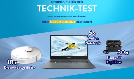 ALDI: 45 Produkttester für Saugroboter, Notebooks & Kopfhörer gesucht