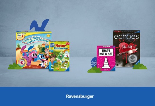 Ravensburger: diverse Produkttester für Oster-Neuheiten gesucht