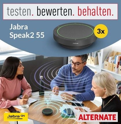 ALTERNATE: 3 Tester für die Jabra Speak2 55 Freisprecheinrichtung gesucht