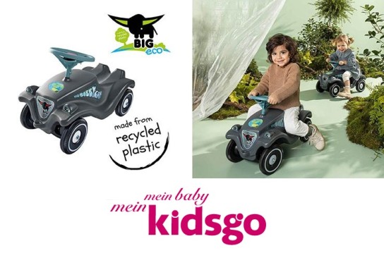 kidsgo: 25 Testfamilien für den Rutschfahrzeug BIG Bobby Car Classic Eco Produkttest gesucht