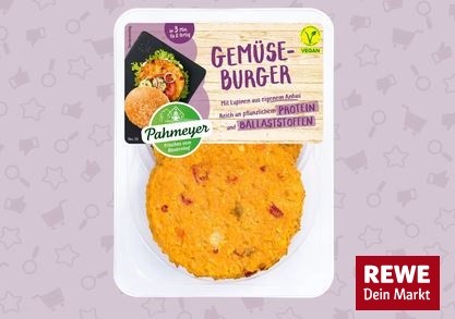 REWE: 10.000 Produkttester für Pahmeyer Gemüse-Burger gesucht