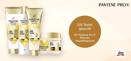 dm Drogerie: Pantene Pro-V Bond Repair Haarpflegeserie - 250 Produkttester gesucht