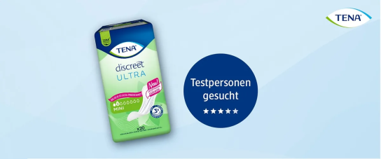 dm Drogerie: TENA Discreet Mini sucht 250 Testerinnen