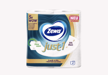 REWE: Zewa just1 Toilettenpapier sucht Produkttester