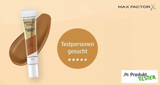 dm Drogerie: MAX FACTOR Miracle Pure Golden Glow Bronzer - 250 Produkttester gesucht