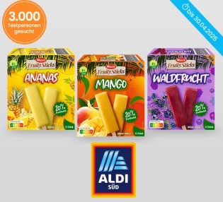 ALDI: 3.000 Produkttester für die Fruity Sticks von Mucci gesucht