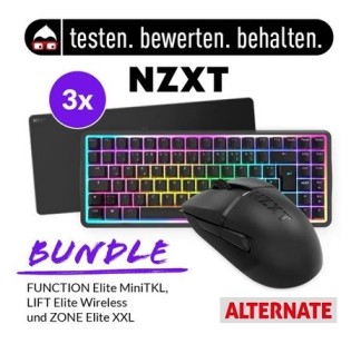 ALTERNATE: NZXT Gaming Bundle aus Tastatur, Maus & Mauspad - 3 Produkttester gesucht