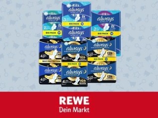 REWE: 10.000 Produkttesterinnen für Always Ultra Big Packs gesucht