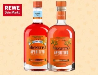 REWE: 6.000 Produkttester für MIONETTO Aperitivo 11% & Aperitivo Alkoholfrei gesucht