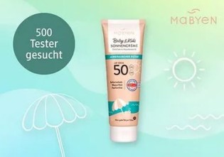 dm Drogerie: 500 Produkttester für die Mabyen Baby & Kids Sonnencreme LSF 50 gesucht
