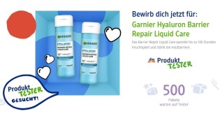dm Drogerie: Garnier Hyaluron Barrier Repair Liquid Care - 500 Produkttester gesucht
