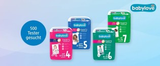 dm Drogerie: 500 Testfamilien für babylove Pants gesucht