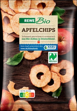 REWE: 15.000 Produkttester für Bio Apfelchips gesucht