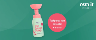 dm Drogerie: 500 Testpersonen für "own it skincare" Schaumhandseife