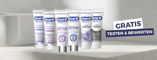 Oral-B: 600 Zahnpasta-Produkttester gesucht