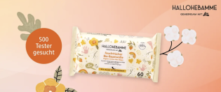 dm Drogerie: HALLOHEBAMME Feuchttücher suchen Testfamilien