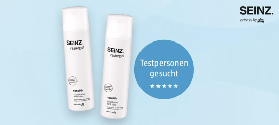 dm Drogerie: SEINZ Rasiergel - Tespersonen gesucht
