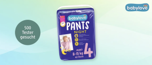dm Drogerie: Testfamilien gesucht für babylove Pants Night