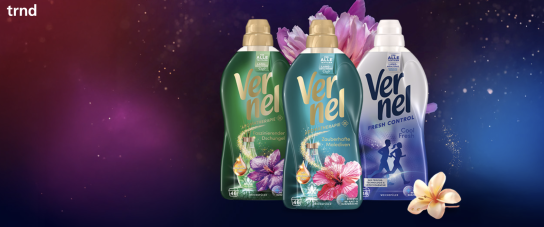 trnd: 750 Tester für Vernel Aromatherapie Weichspüler