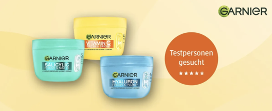 dm Drogerie: 250 Produkttester für Garnier Sorbet Cream