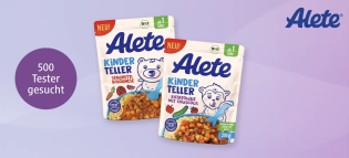 dm Drogerie: 500 Testfamilien für Alete Kinderteller gesucht