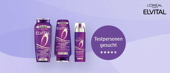 dm Drogerie: Testpersonen für L’ORÉAL PARiS ELVITAL Collagen Lifter Serie gesucht