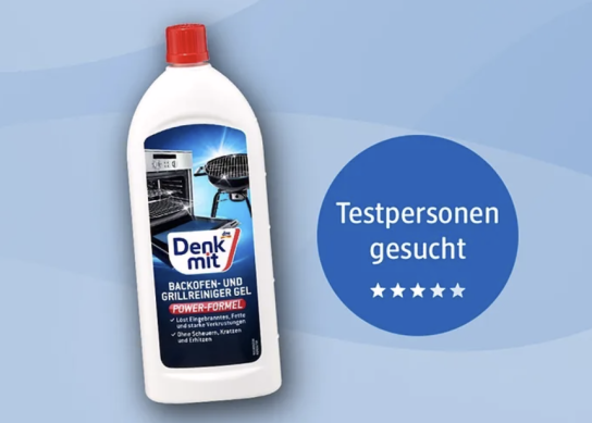 dm Drogerie: Testpersonen für Backofen- Grillreiniger gesucht
