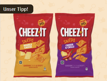 REWE: Cheez-It Snap’d Double Cheese sucht Testesser