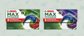 REWE: Testpersonen für Ariel Max Power PODS® gesucht