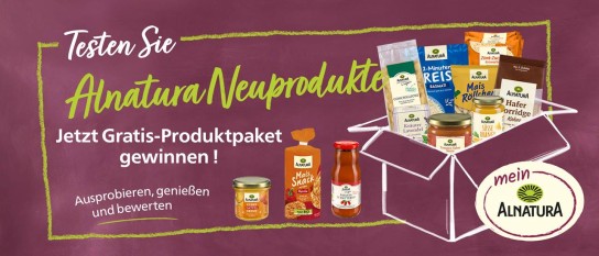 Alnatura: Produktpaket sucht Tester