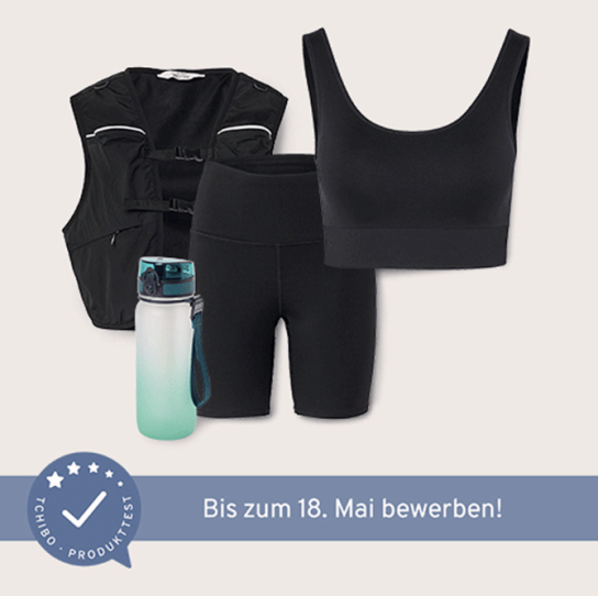 Tchibo: Active Wear Sportsets suchen Testpersonen