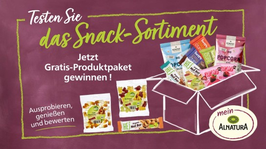 Alnatura: 20 Snack Testesser gesucht