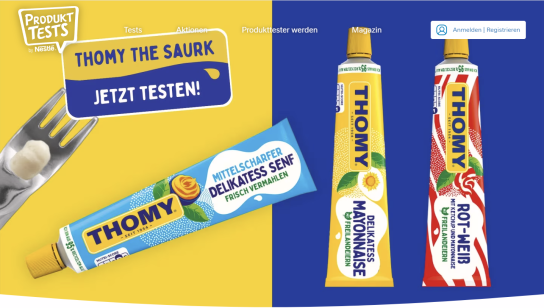 Nestle: 300 Tester für THOMY Saurk gesucht
