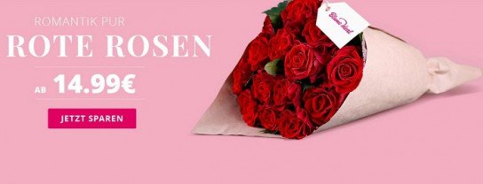 Rabattierte rote Rosen!Mit wenig Geld kann man ganz einfach für große Euphorie sorgen! Mit roten Rosen...