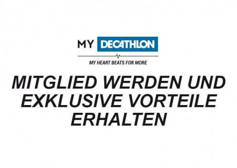 Ganz einfach für das Decathlon Vorteilsprogramm anmelden und sparen