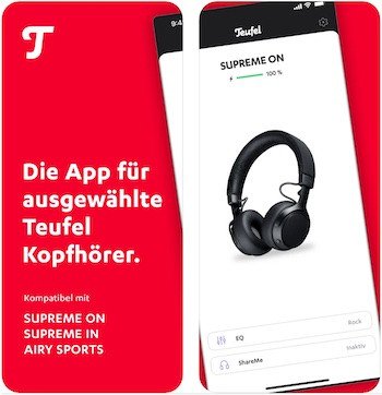 Per App zwei Kopfhörer ansprechen & zusammen Musik genießen