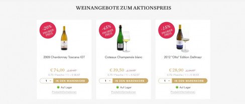 Weine zum Aktionspreis! Weine zum Aktionspreis!