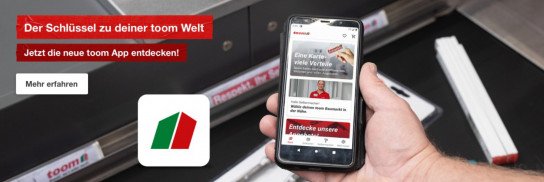 Die toom App - der Schlüssel zu deiner Baumarktwelt