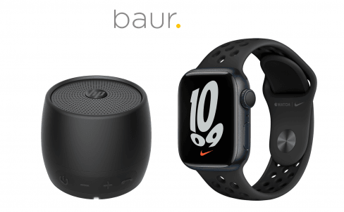 Sicher dir eine Apple Watch Series 7 oder einen HP Bluetooth-Lautsprecher!